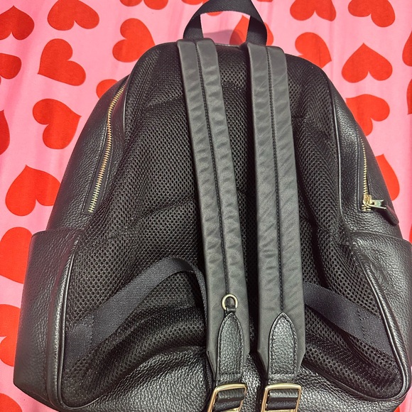 Coach Black Leather Backpack - Picture 5 of 7